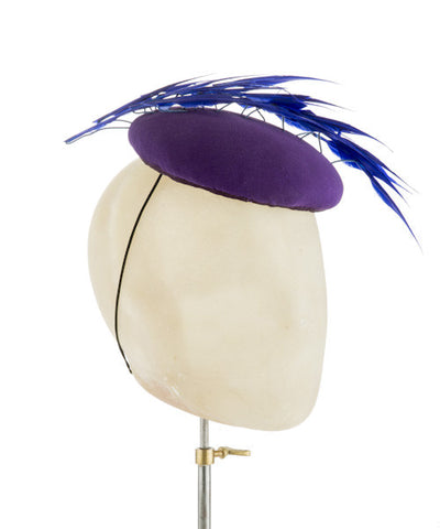 Pretty Peacock - fascinator designed by Mark T Burke - Rent The Races  - 1