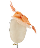 Creamsicle - fascinator designed by Couture Millinery - Rent The Races  - 1