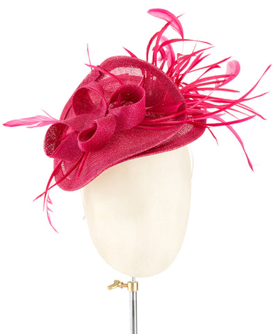 Magenta Feathers - fascinator designed by Fine Feathers - Rent The Races  - 1