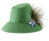 The Voss Derby II (Green) - hat designed by LD Carey Designs - Rent The Races  - 2