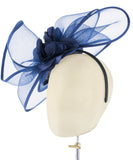Navy Wave - fascinator designed by Dorfman Pacific - Rent The Races  - 3