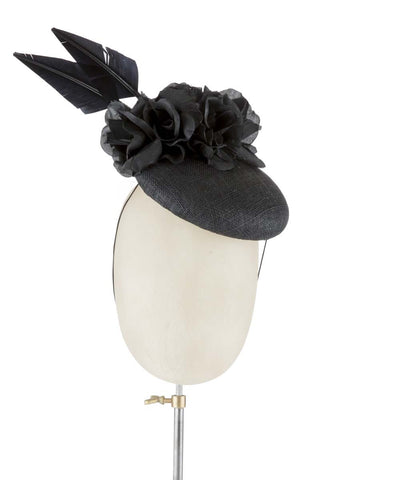 Black Widow - fascinator designed by Edel Ramberg - Rent The Races  - 1