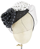 Polka Dot Roses - fascinator designed by unknown - Rent The Races  - 1