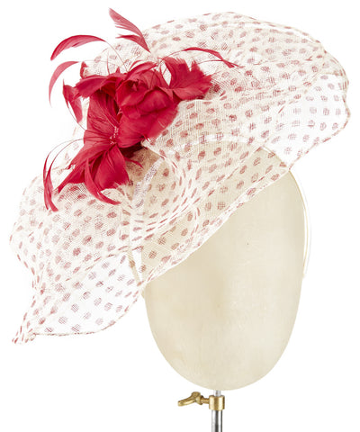 Polka Veil - fascinator designed by unknown - Rent The Races  - 1
